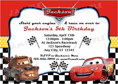 Free Printable Lightning Mcqueen Birthday Party Invitations Disney Cars Inspired Invitation Diy Digital by Modpoddesigns
