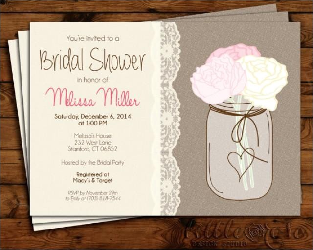 Free Printable Mason Jar Bridal Shower Invitations Bridal Shower Invitation Wedding Shower Invite Bridal