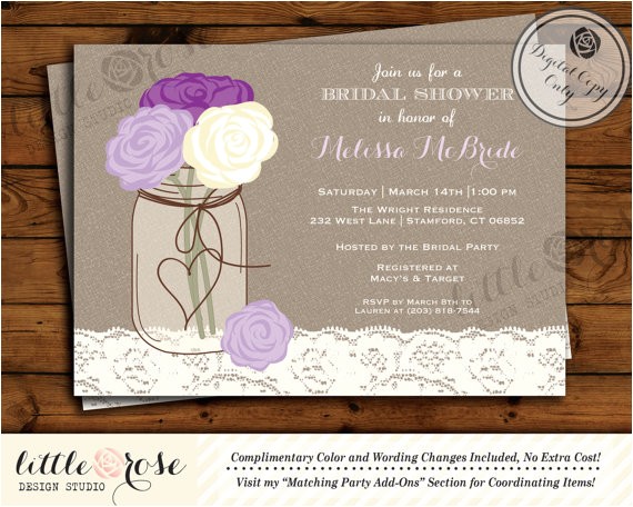 Free Printable Mason Jar Bridal Shower Invitations Mason Jar Bridal Shower Invitation Bridal Shower Invite