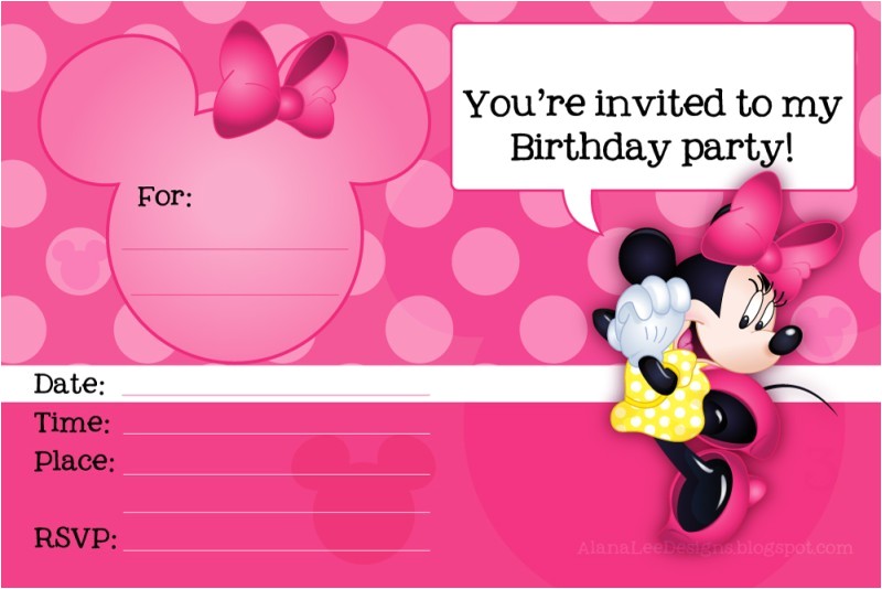 Free Printable Minnie Mouse First Birthday Invitations Minnie Mouse Printable Party Invitation Template Free Printable Minnie Mouse First Birthday Invitations Minnie Mouse Printable Party Invitation Template