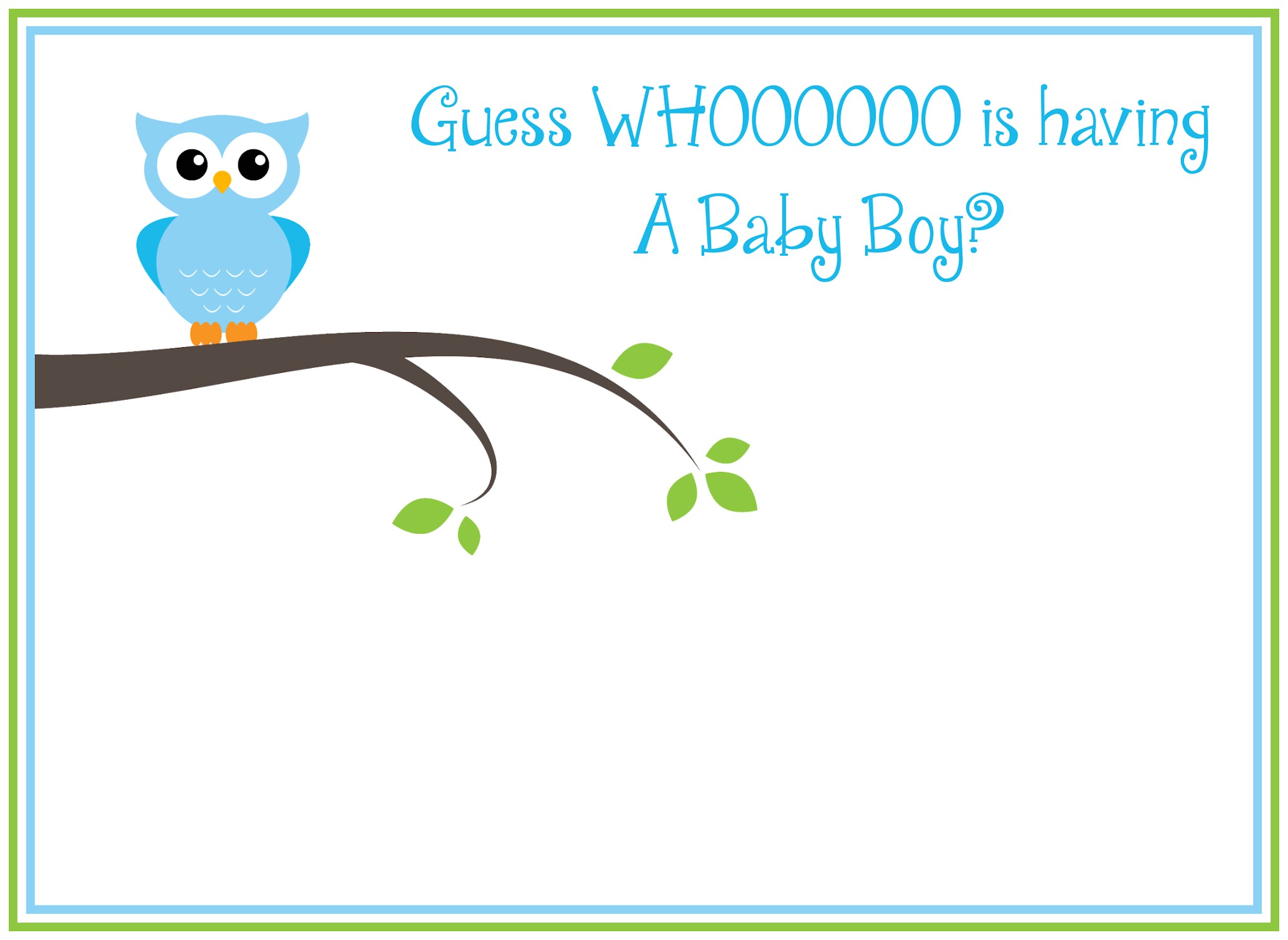 Free Printable Owl Baby Shower Invitations Free Printable Owl Baby Shower Invitations