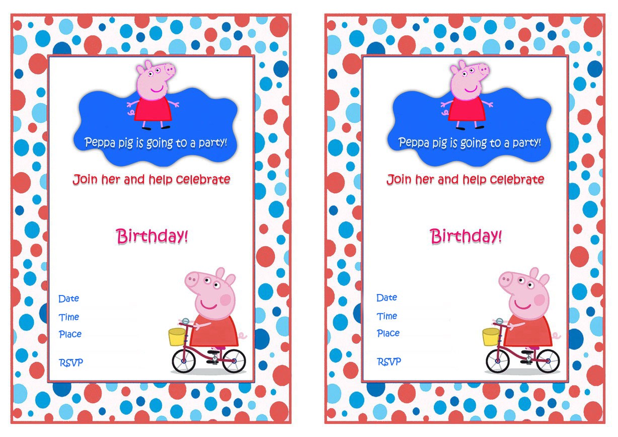 Free Printable Peppa Pig Birthday Invitations Peppa Pig Birthday Invitations – Birthday Printable Free Printable Peppa Pig Birthday Invitations Peppa Pig Birthday Invitations – Birthday Printable