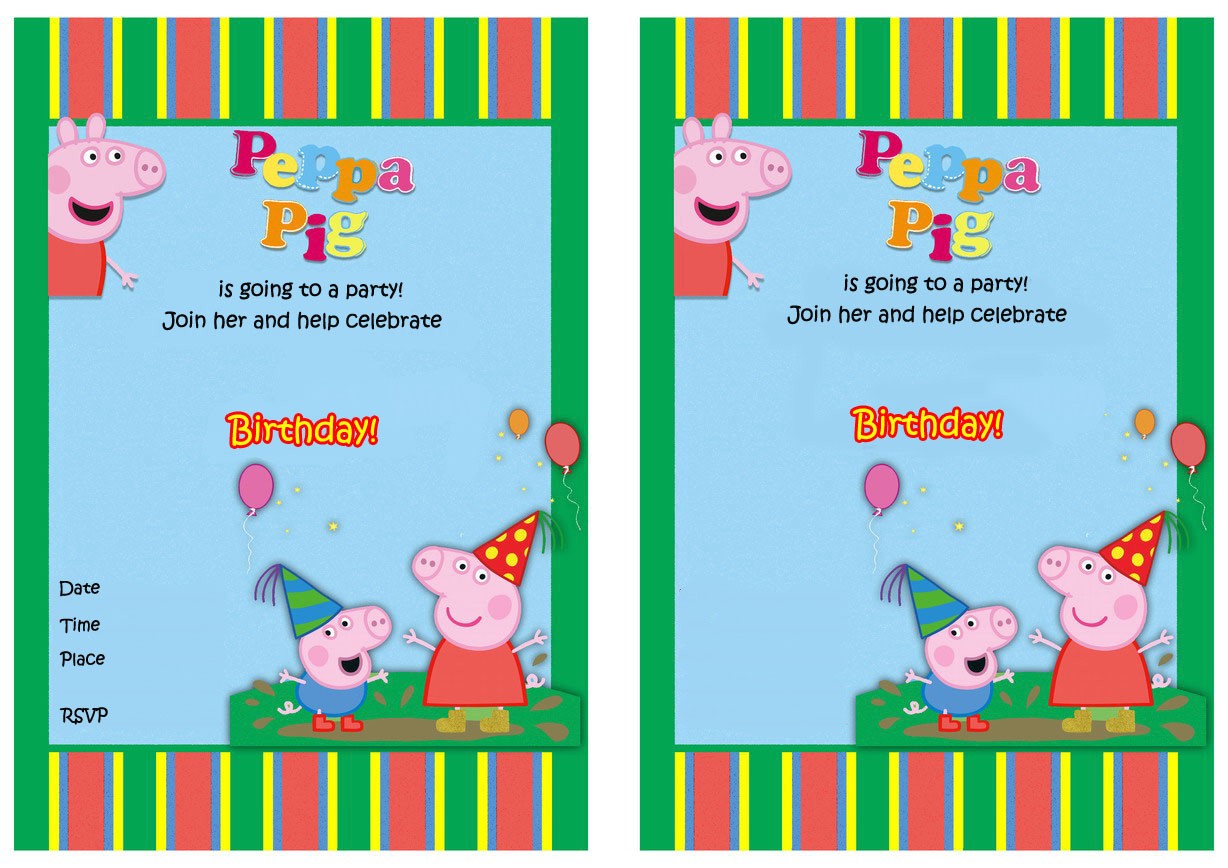 Free Printable Peppa Pig Birthday Invitations Peppa Pig Party Invitations – Gangcraft Free Printable Peppa Pig Birthday Invitations Peppa Pig Party Invitations – Gangcraft
