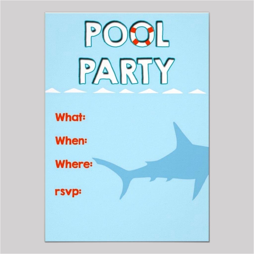 Free Printable Pool Party Birthday Invitations Free Pool Party Invitation Templates