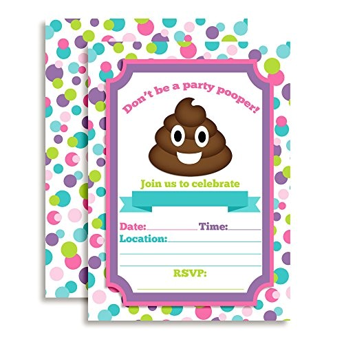 Free Printable Poop Emoji Birthday Invitations Emoji Texting Birthday Party Fill In Invitations Arts