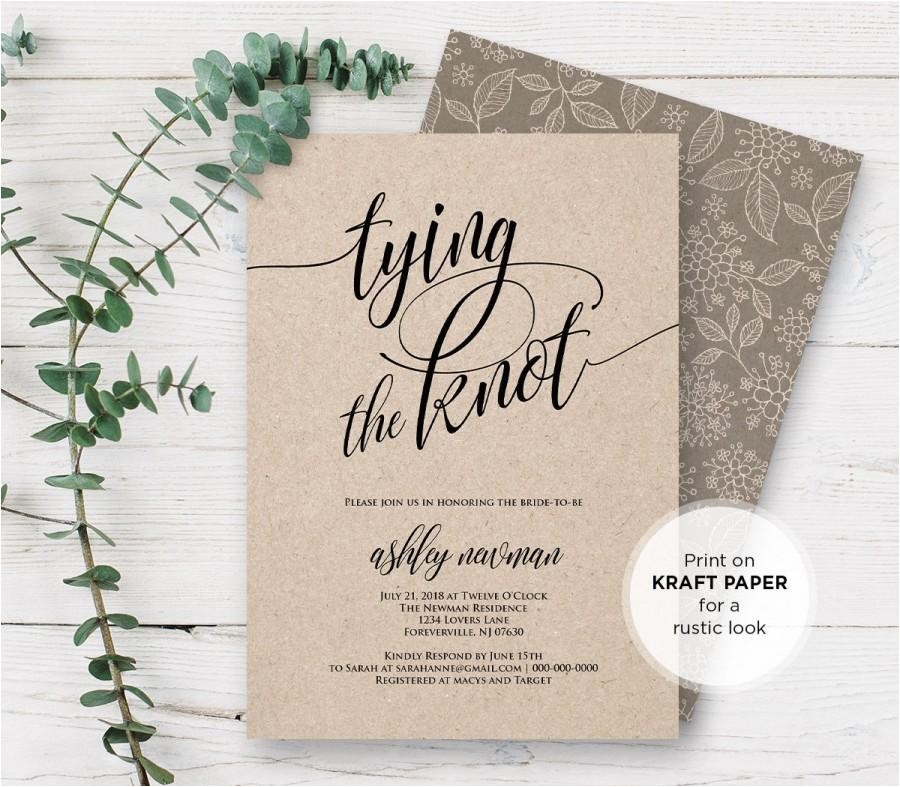 Free Printable Rustic Bridal Shower Invitation Templates Rustic Bridal Shower Invitation Templates