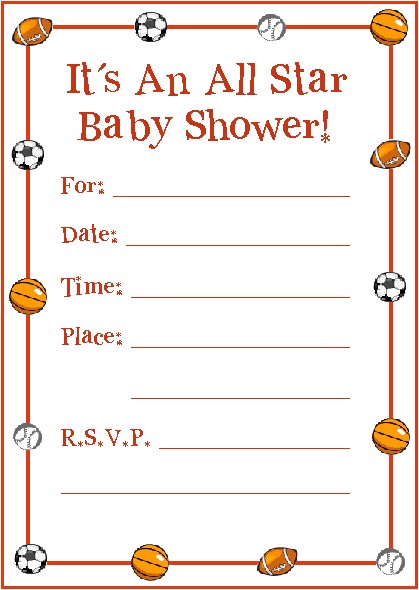 Free Printable Sports themed Baby Shower Invitations It S An All Star Sports Baby Shower Invitation Free Printable Sports themed Baby Shower Invitations It S An All Star Sports Baby Shower Invitation