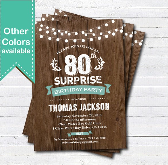 Free Printable Surprise Birthday Party Invitations Templates Birthday Invitation Template 44 Free Word Pdf Psd Ai