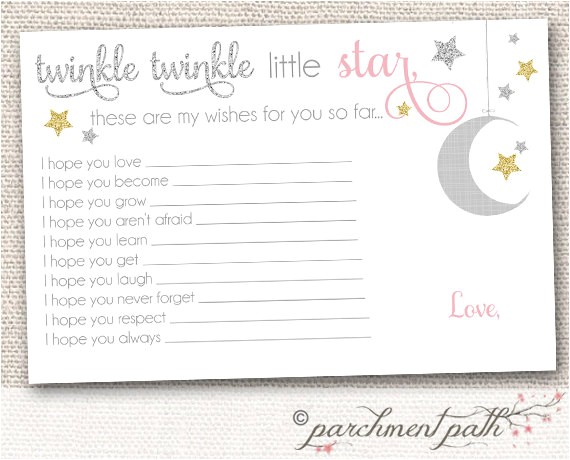 Free Printable Twinkle Twinkle Little Star Baby Shower Invitations Instant Download Twinkle Twinkle Little Star Baby Wishes
