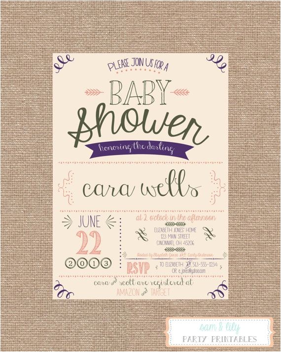 Free Printable Vintage Baby Shower Invitations Printable Vintage Shabby Chic Baby Shower Invitation