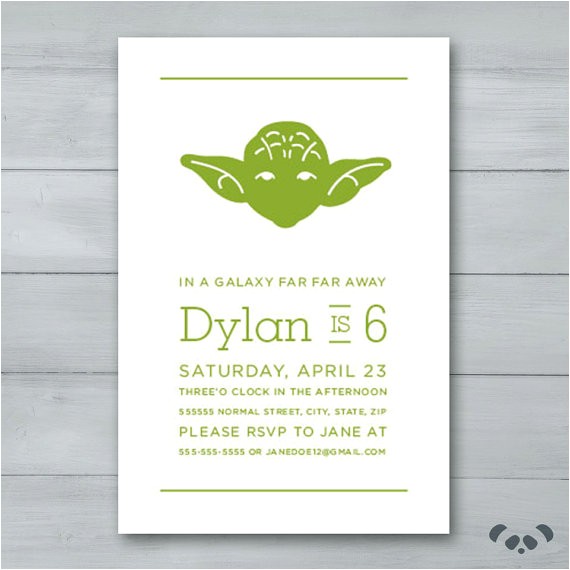Free Printable Yoda Birthday Invitations Yoda Star Wars Birthday Party Invitation by Pandafunkcreations Free Printable Yoda Birthday Invitations Yoda Star Wars Birthday Party Invitation by Pandafunkcreations