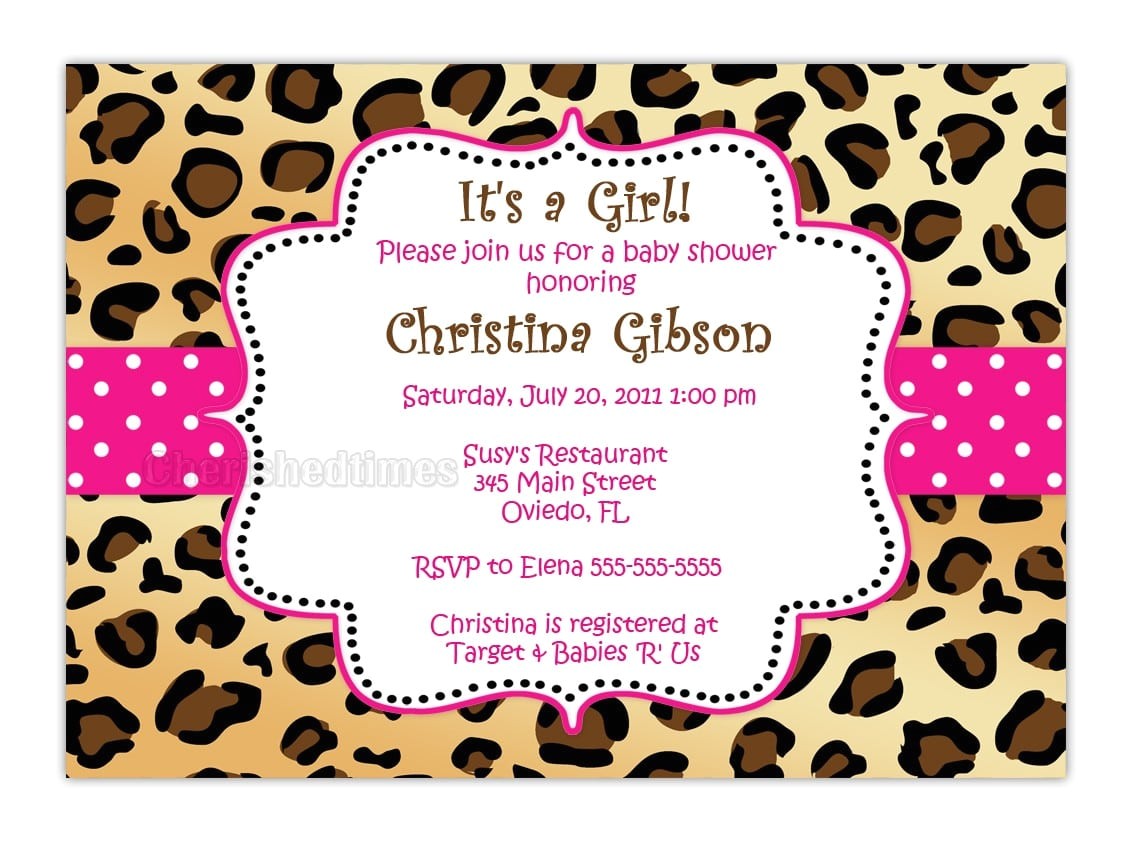 Free Printable Zebra Print Baby Shower Invitations Free Zebra Print Baby Shower Invitation