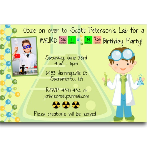 Free Science Birthday Party Invitation Templates Free Printable Mad Science Birthday Party Invitations