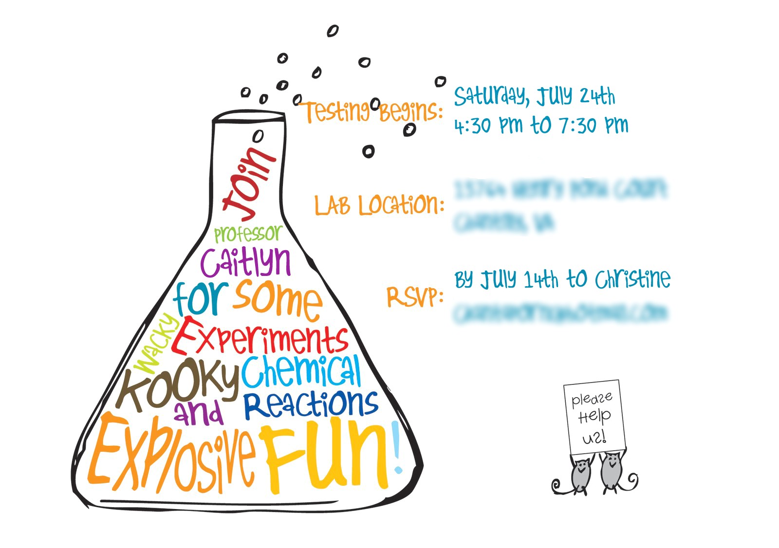 Free Science Birthday Party Invitation Templates Free Printable Mad Science Birthday Party Invitations