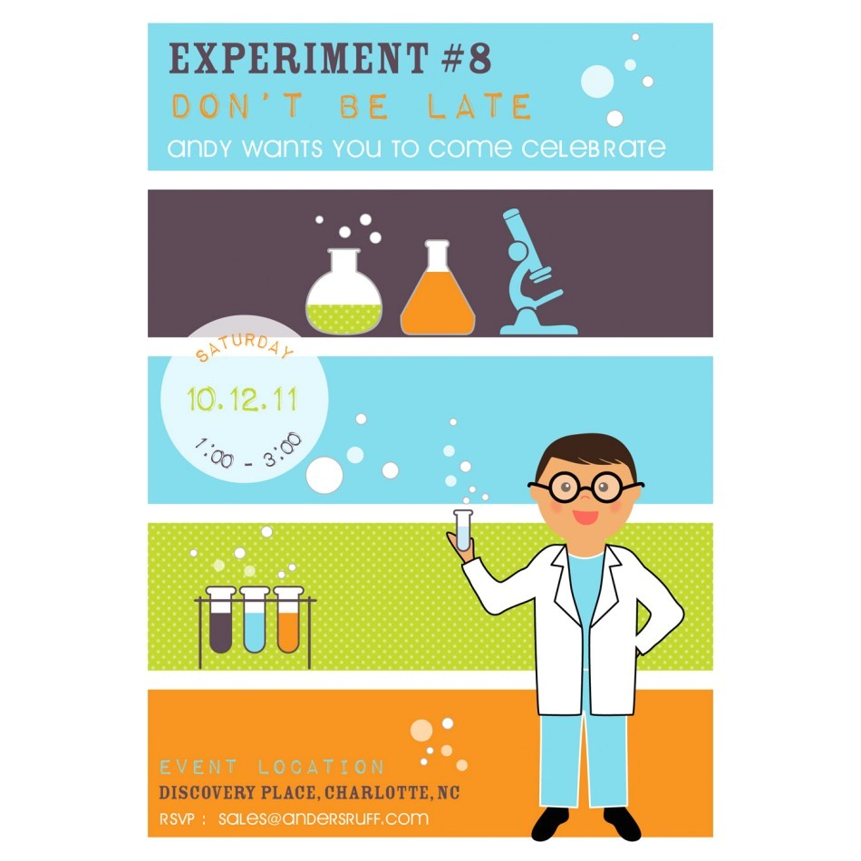 Free Science Birthday Party Invitation Templates Mad Scientist Party Invitation