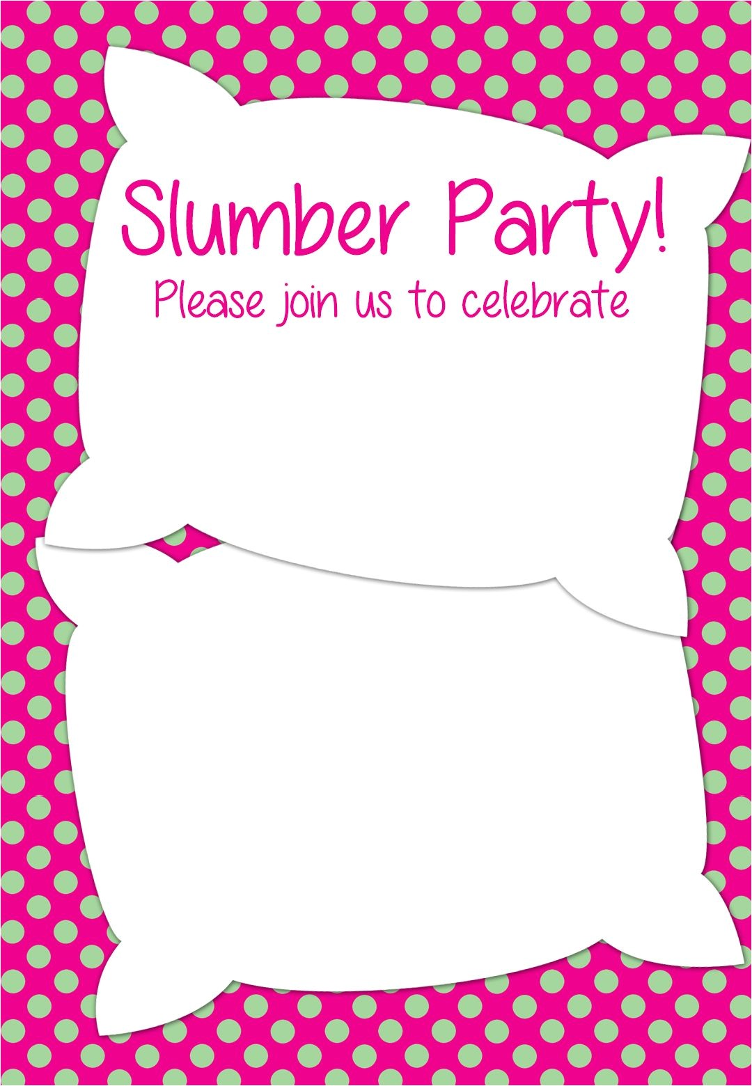 Free Slumber Party Invitations Free Printable Slumber Party Invitation