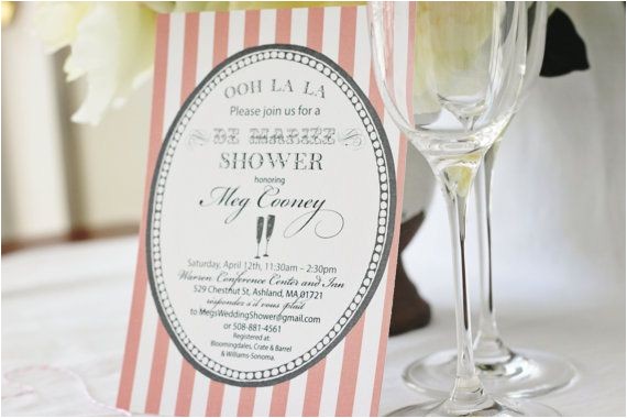 French Inspired Bridal Shower Invitations Bridal Shower Invitations Bridal Shower Invitations