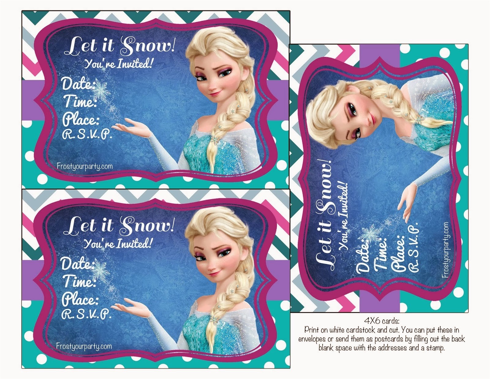 Frozen Birthday Invitations Printable Frozen Colored Free Printable Party Kit Frozen Birthday Invitations Printable Frozen Colored Free Printable Party Kit
