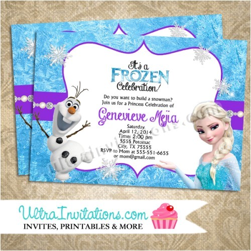 Frozen Electronic Birthday Invitation Disney Frozen Olaf Invitation Disney Digital by