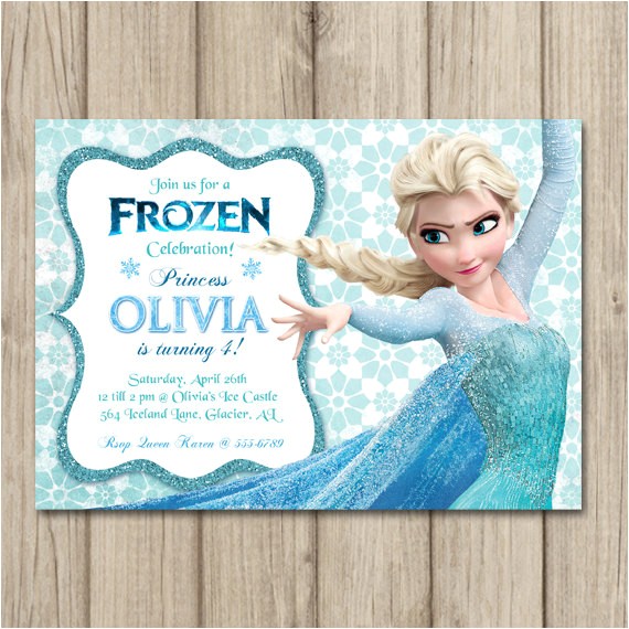 Frozen Electronic Birthday Invitation Frozen Birthday Invitation Elsa Invitation Girl Frozen