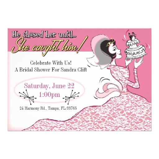 Fun Bridal Shower Invitations Funny Retro Bridal Shower Invitation Template 5 Quot X 7