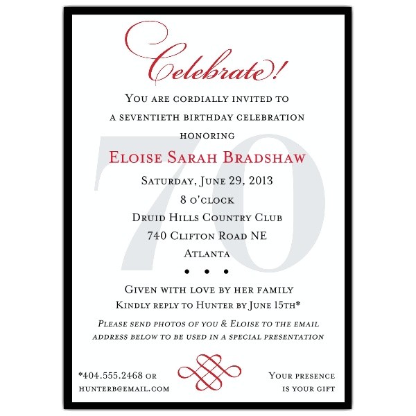 Funny 70th Birthday Invitation Wording 3 Fantastic 70th Birthday Party Invitations Wording