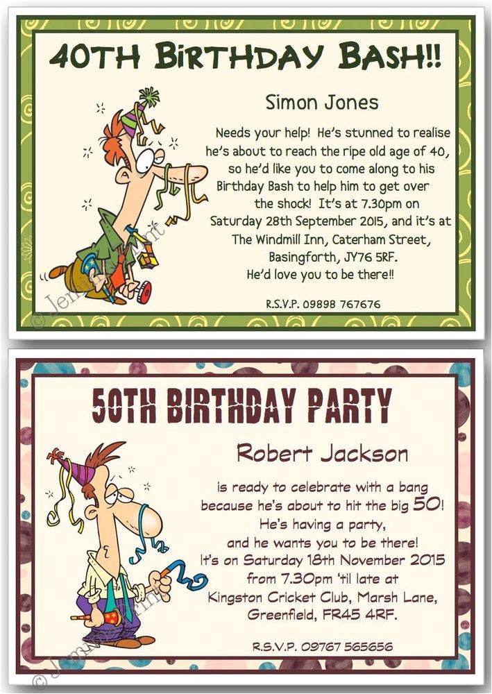 Funny 70th Birthday Invitation Wording 30th 40th 50th 60th 70th 80th Personalised Funny Birthday