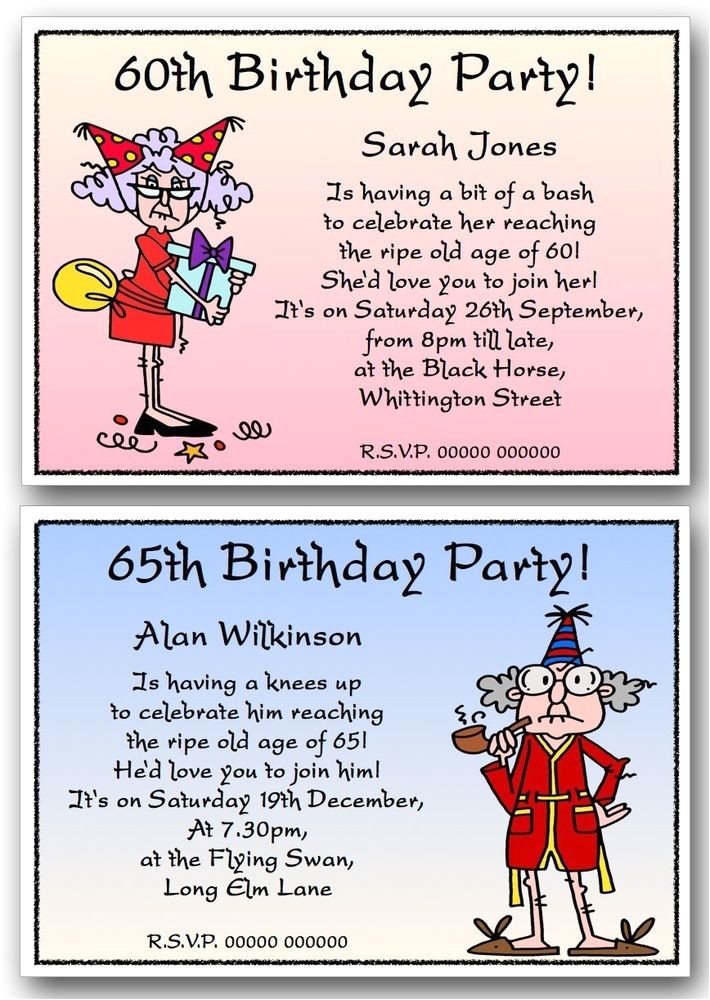 Funny 70th Birthday Invitation Wording Personalised 40th 50th 60th 70th 80th 90th Funny Birthday