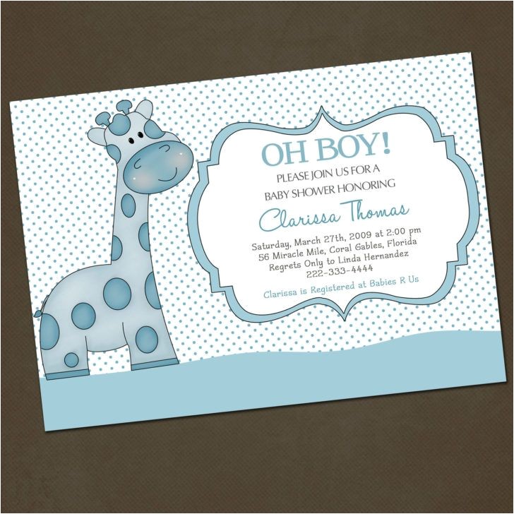 Funny Baby Shower Invite Template Funny Giraffe Baby Shower Invitation Wording Template