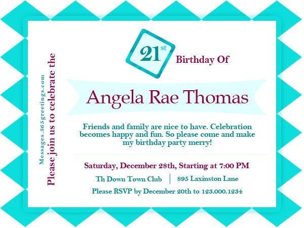 Funny Birthday Invitation Wording 21st 21st Birthday Invitations 365greetings