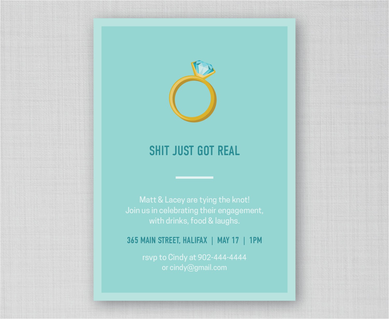 Funny Bridal Shower Invitation Wording Funny Engagement Party Invitation Funny Bridal Shower