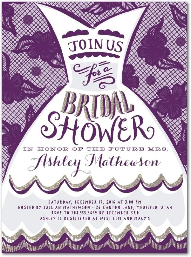 Funny Bridal Shower Invites Dressed for Fun Signature White Bridal Shower