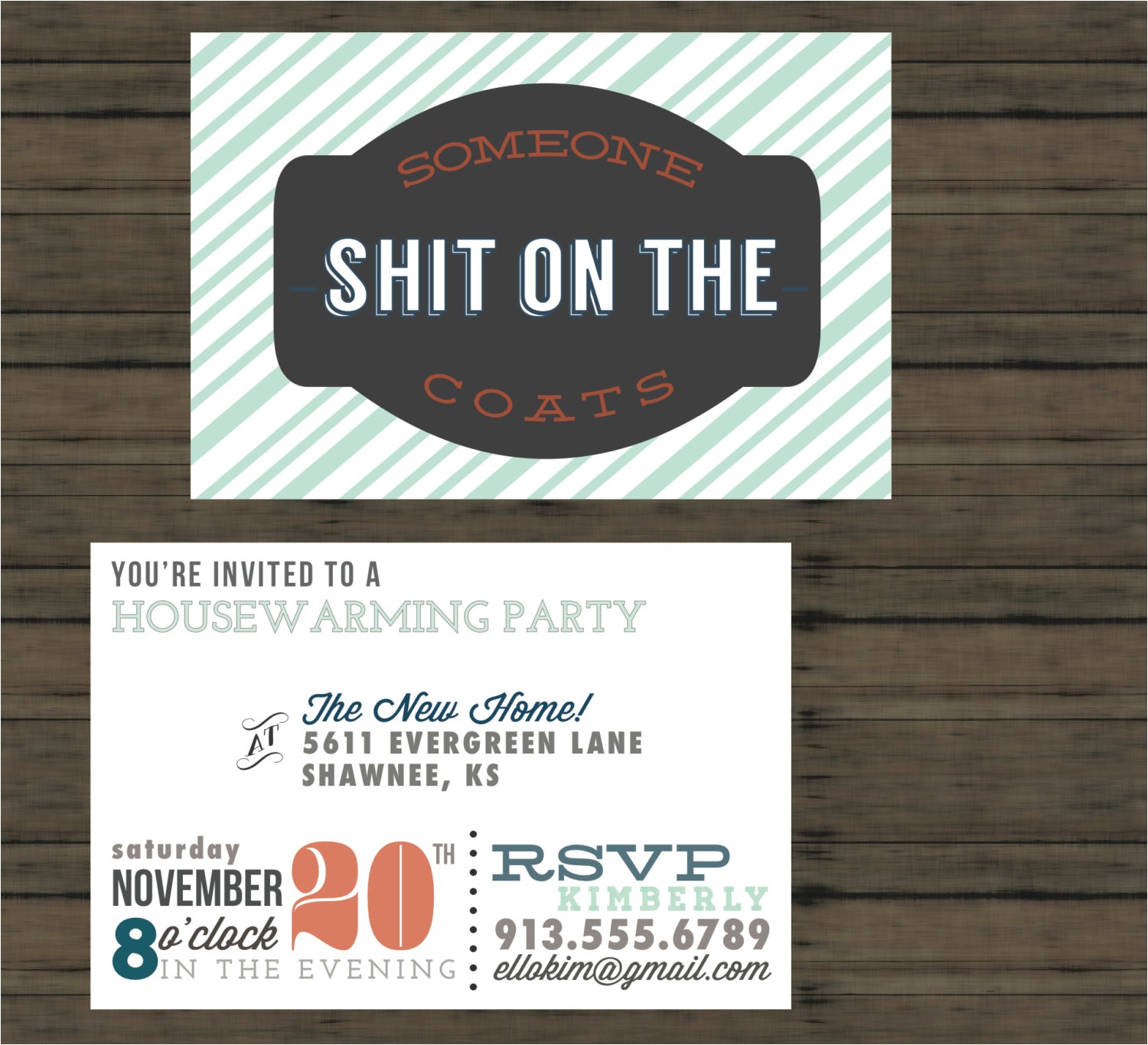 Funny Housewarming Party Invitations Chandeliers Pendant Lights