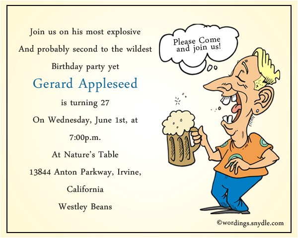 Funny Party Invitation Wording Funny Birthday Party Invitation Wording Wordings and