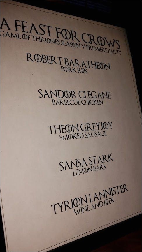 Game Of Thrones Premiere Party Invitation 25 Best Ideas About Art Party Foods On Pinterest