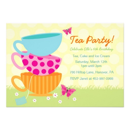 Garden Tea Party Invitation Ideas Spring Garden Tea Party Invitations 5 Quot X 7 Quot Invitation
