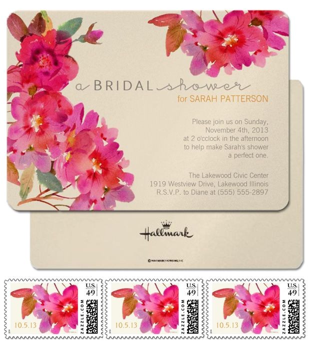 Garden themed Bridal Shower Invitations Pink Waterflower Invitation Boho Botanical Bridal Shower Garden themed Bridal Shower Invitations Pink Waterflower Invitation Boho Botanical Bridal Shower