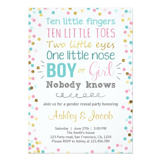 Gender Reveal Baby Shower Invitation Wording Gender Reveal Invitation Baby Shower Boy or Girl