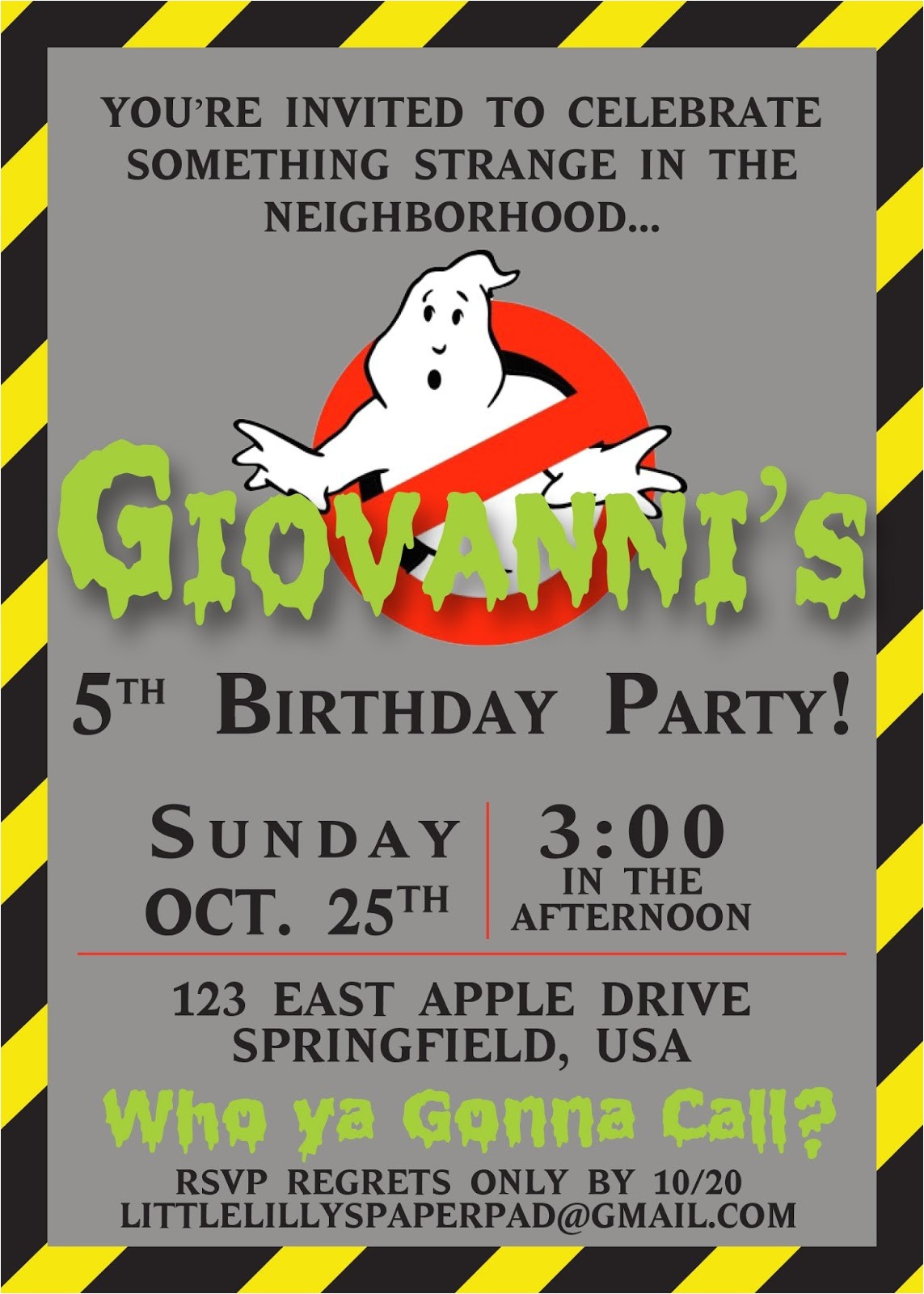 Ghostbusters Party Invitations Template Best Ghostbusters Birthday Invitations Templates