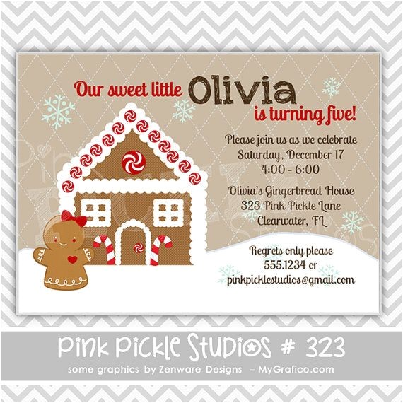 Gingerbread Birthday Invitations 15 Best Images About Party Ideas Gingerbread Birthday On