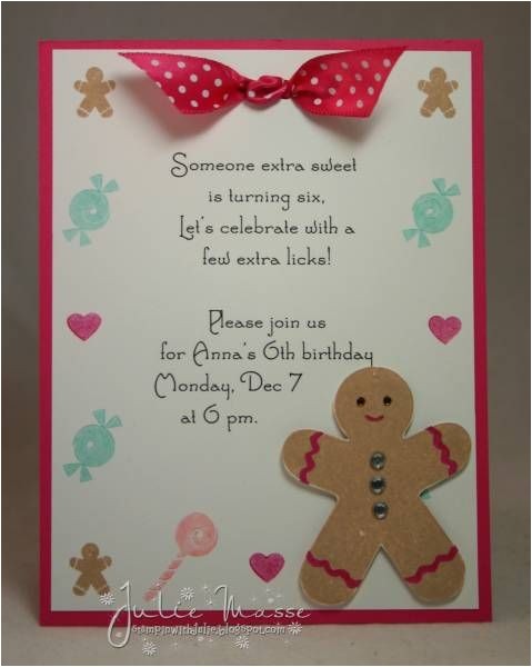 Gingerbread Man Birthday Party Invitations Gingerbread Party Invitations by Jmasse Cards and Paper