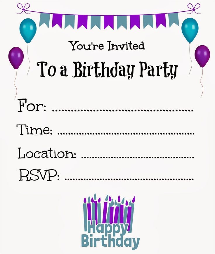 Girl Birthday Invitations Free Printable Free Printable Birthday Invitations for Kids