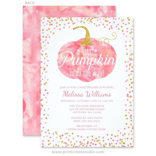Girl Pumpkin Baby Shower Invitations Chalkboard Elephant Boy Baby Shower Invitations Print