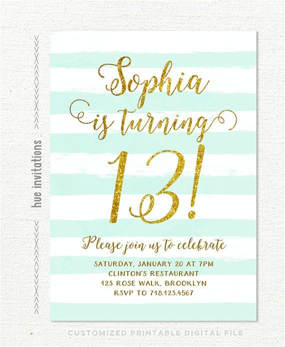 Girls 13th Birthday Party Invitations Best 25 Teen Birthday Invitations Ideas On Pinterest
