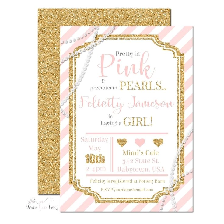 Glitter and Pearls Baby Shower Invitations 183 Best Baby Shower Invitations