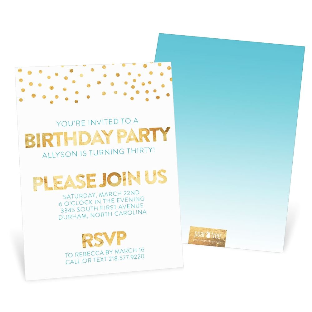 Golden Birthday Invitations Kids Golden Birthday Party Invitations Pear Tree