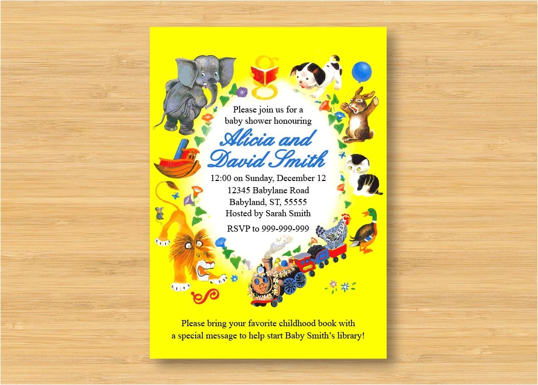 Golden Book Baby Shower Invitations Unavailable Listing On Etsy
