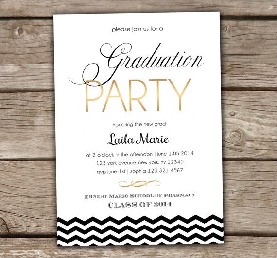 Graduation Party Invitations Wording Graduation Party Invitation Printed Summer Party