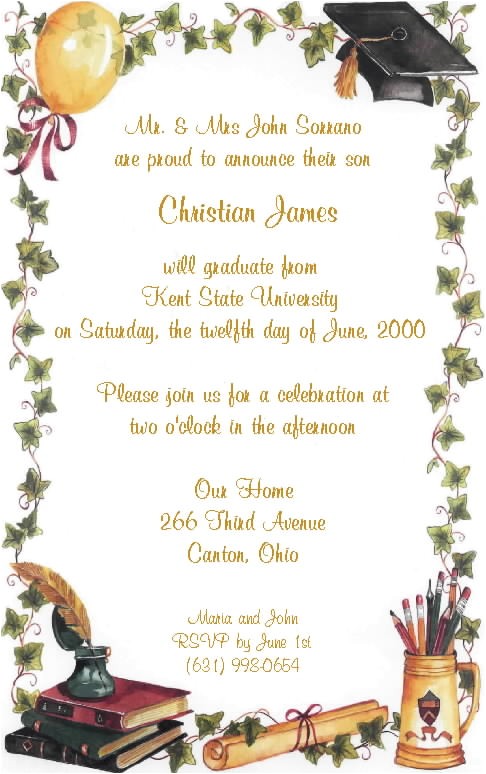 Graduation Party Invitations Wording Graduation Party Invite Wording – Gangcraft