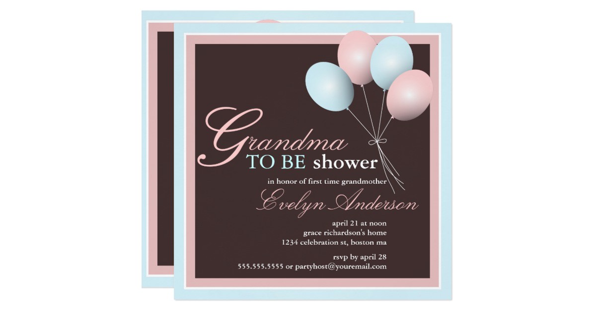 Grandma Baby Shower Invitations Grandma to Be First Grandchild Baby Shower Card